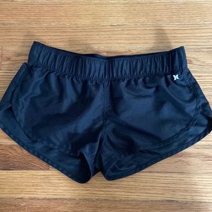 Barely worn black Hurley board shorts